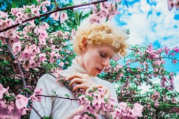 Man Holding Flowers