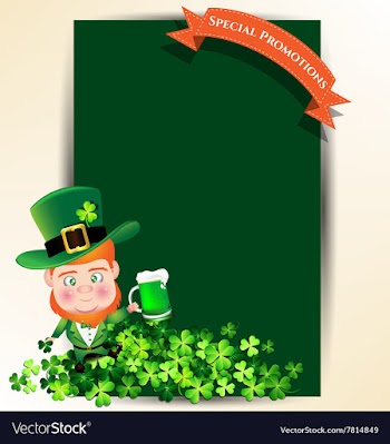  					Man holding green beer jug for St Patrick s day vector image														