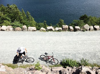 Man Holding His Bike