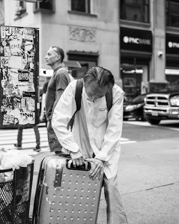 Man Holding Luggage