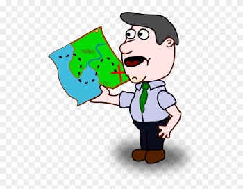 Man Holding Map Clip Art - Man With A Map Clipart