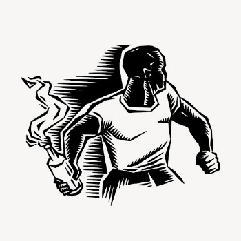 Man holding molotov cocktail clipart, | Free Vector - rawpixel