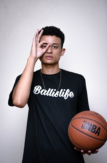 Man Holding Nba Basketball