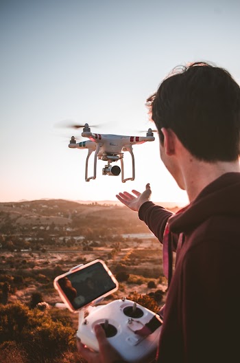 Man Holding Quadcopter Remote