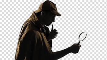 Man holding smoking pipe illustration, Sherlock Holmes With Looking Glass transparent background PNG clipart