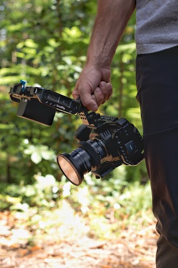 Man Holding Video Camera