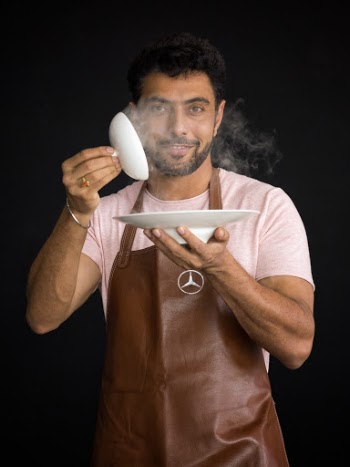 Man Holding White Plate