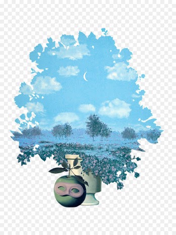 Man in a Bowler Hat Barber Institute of Fine Arts Design Illustration - magritte pattern 