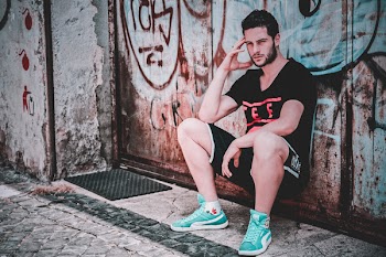 Man In Black T-shirt 