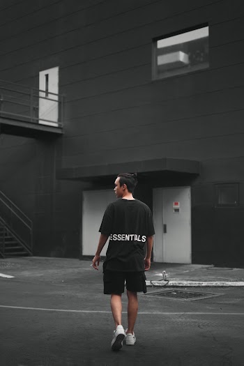 Man in Black T-shirt
