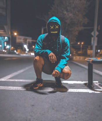 Man In Blue Jacket