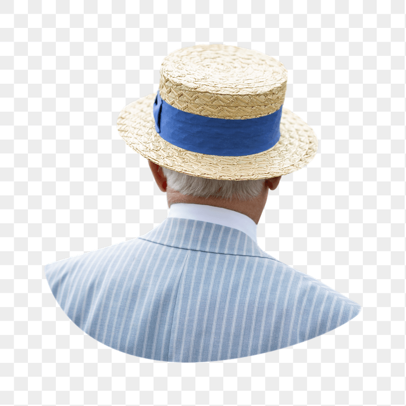 Man in boater hat png | Free PNG - rawpixel