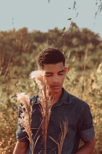 Man In Button-up Collared Top