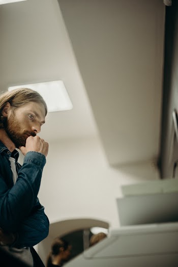 Man In Deep Thinking 