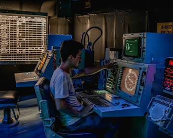 Man in Front of Monitor