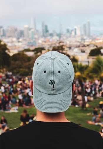 man in gray cap