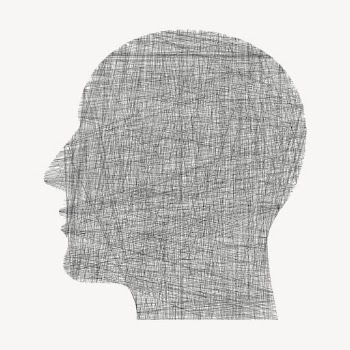 Man in profile line art, | Free Vector - rawpixel