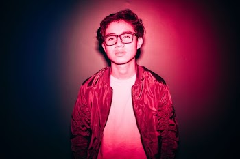 man in red jacket