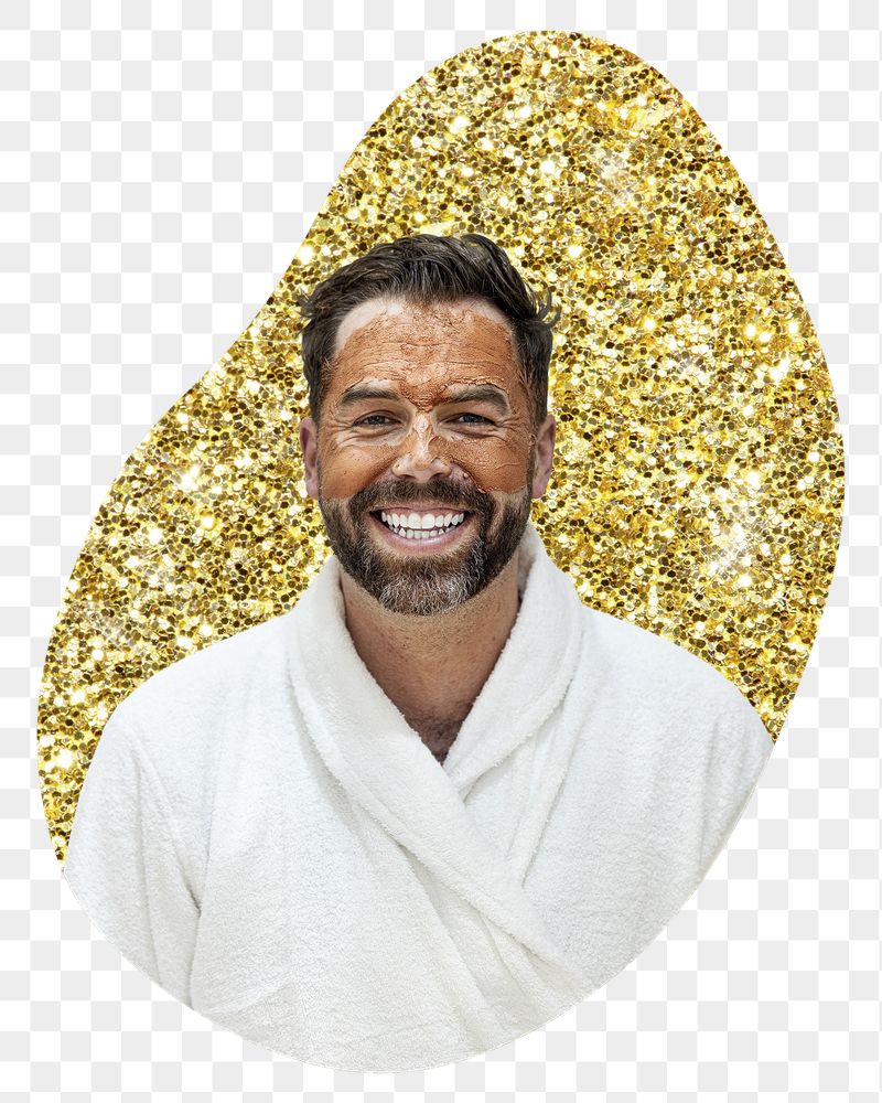 Man in spa png badge | Free PNG - rawpixel
