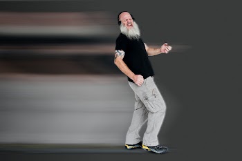 Man in stretch motion style | Free stock illustration | High Resolution graphic