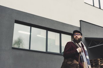 Man in stylish autumn clothing