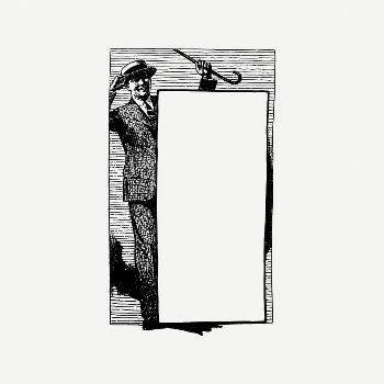 Man in suit frame collage | Free PSD Illustration - rawpixel
