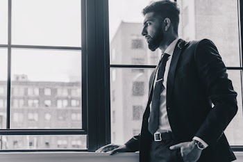 Man In Suit Thinking