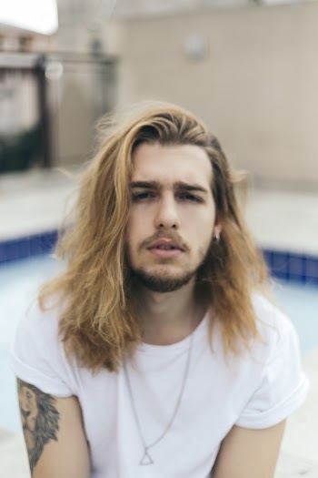 Man In White Crew-neck Shirt