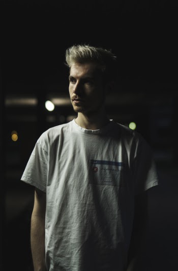 Man in White Crew-neck T-shirt
