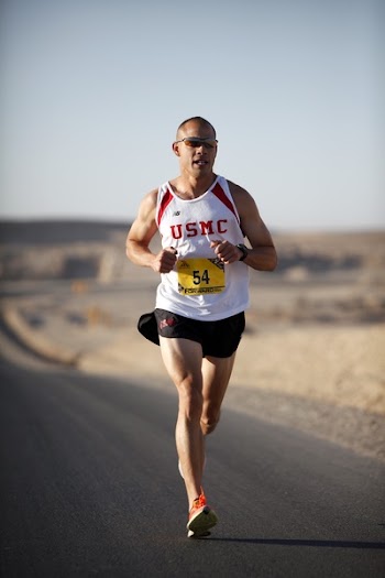 Man in White Jersey While Running