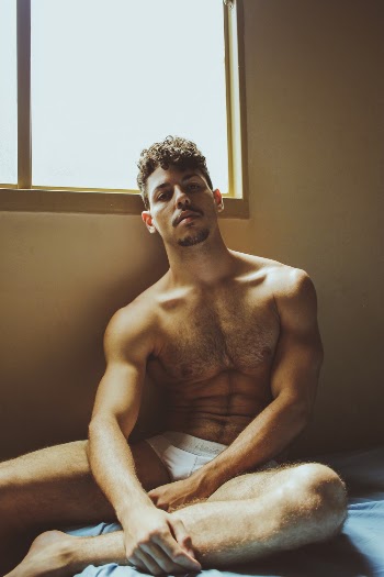 Man in White Underwear