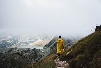 Man in Yellow Raincoat