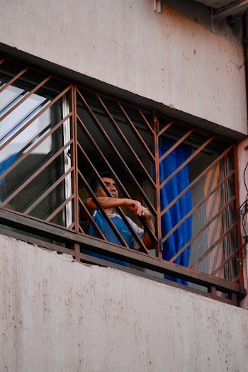 Man Inside Building
