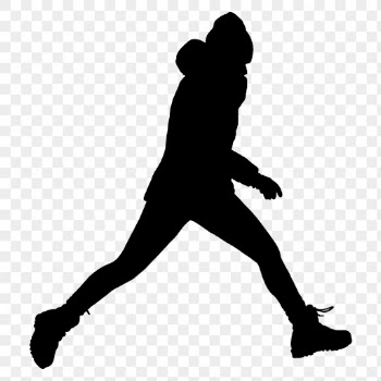 Man jumping png sticker, black | Free PNG - rawpixel
