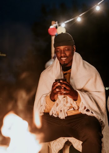 Man keeping warm with hot | Free Photo - rawpixel
