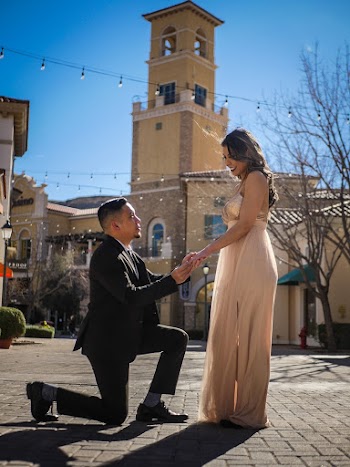 Man Kneel in Front of Woman