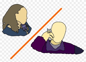 Man Lady Talking On The Phone Clip Art - Two People On The Phone