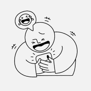 Man laughing clipart, social media | Free Photo Illustration - rawpixel