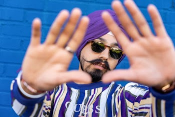Man Lifting His Hands Forward