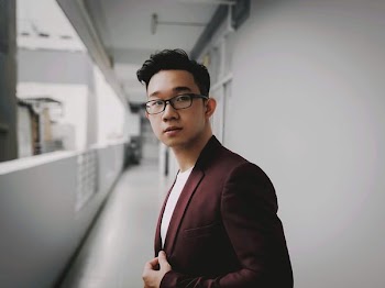 man looking at the right