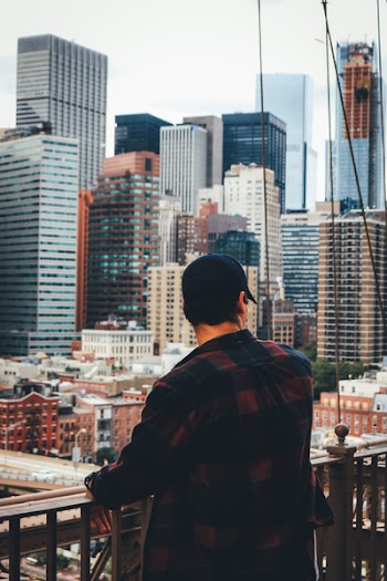 Man Looking Sideward