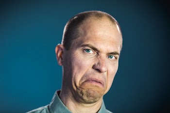 Man Looks Disgusted