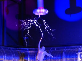 Man Near Lightning