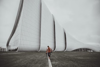 Man Near White Building