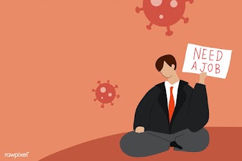 Man needs a job unemployment due to coronavirus vector | Free  vector - 2307598
