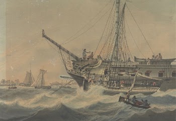 Man-of-War and Shipping off the Coast | Free Photo - rawpixel