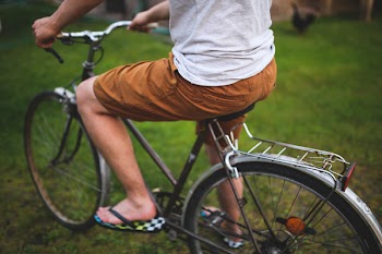 Man on a bike