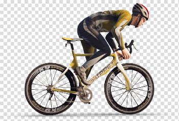 Man On Bicycle Png Image