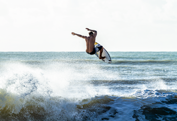 Man on Surfboard