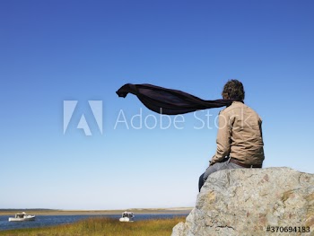 man on the beach